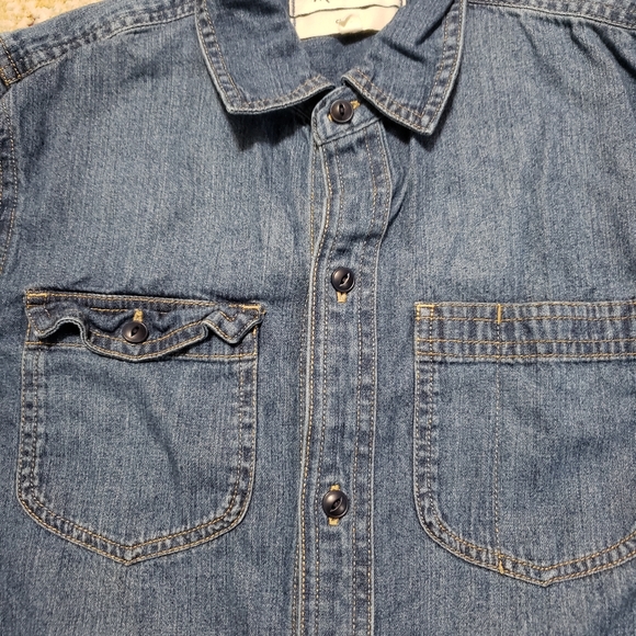 Madewell Chambray Denim Shirt Button Down Long Sleeve Size XS - Picture 8 of 10